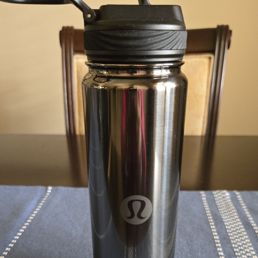 lululemon athletica Black Stainless Steel Water Bottle